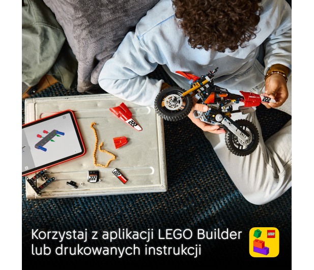 LEGO TECHNIC 42238 Motocykl Ducati Desmo450 MX Factory - 1547399 - zdjęcie 9